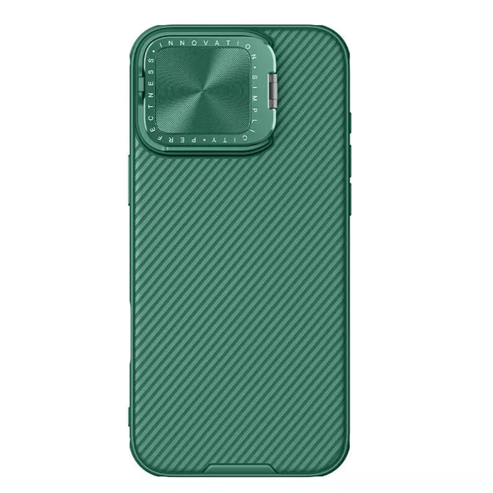 MagSafe tok Apple iPhone 16 Pro Max-hoz, Nillkin, CamShield Prop, Zöld