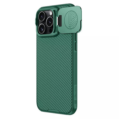 MagSafe tok Apple iPhone 16 Pro Max-hoz, Nillkin, CamShield Prop, Zöld