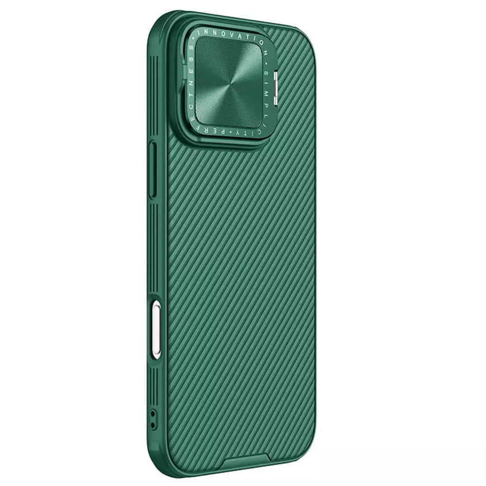 MagSafe tok Apple iPhone 16 Pro Max-hoz, Nillkin, CamShield Prop, Zöld