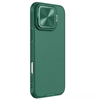 MagSafe tok Apple iPhone 16 Pro Max-hoz, Nillkin, CamShield Prop, Zöld