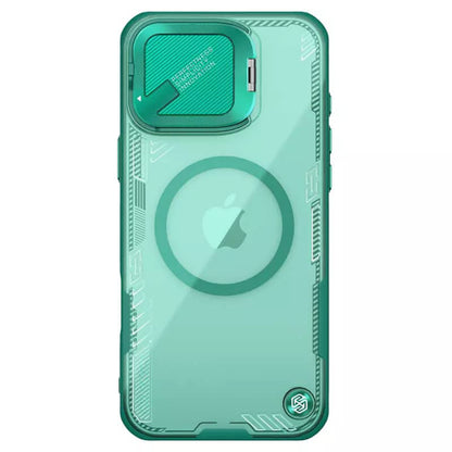 MagSafe tok Apple iPhone 16 Pro Max-hoz, Nillkin, Iceblade Prop (kamera kivágás nélkül), Zöld