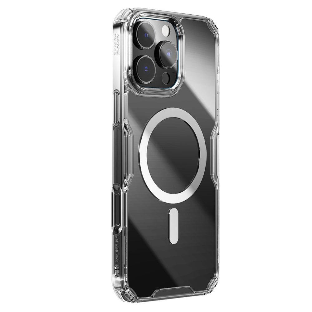 MagSafe tok Apple iPhone 16 Pro Max-hoz, Nillkin, Nature Pro, Átlátszó