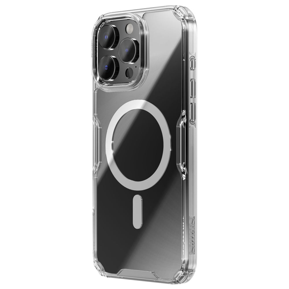 MagSafe tok Apple iPhone 16 Pro Max-hoz, Nillkin, Nature Pro, Átlátszó