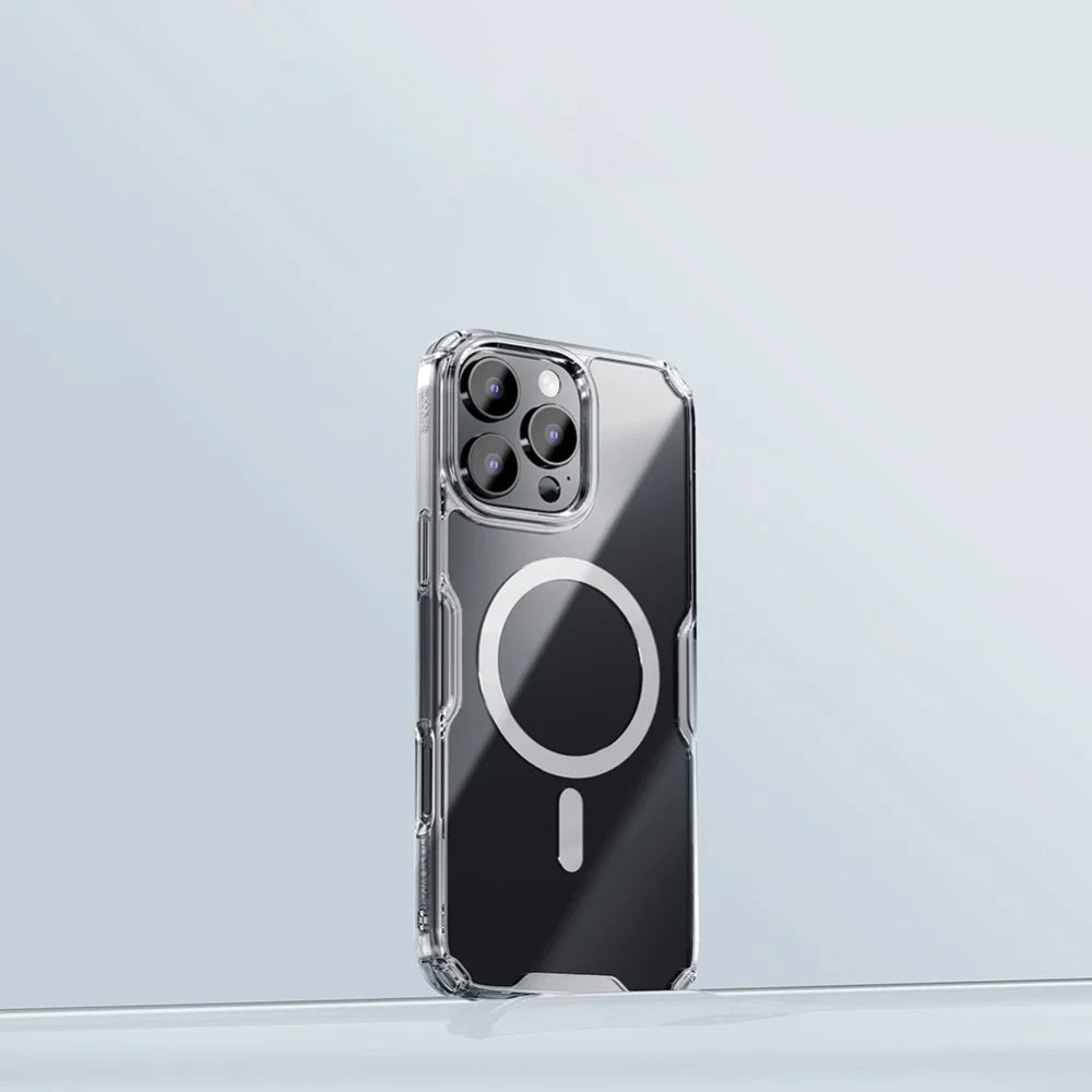 MagSafe tok Apple iPhone 16 Pro Max-hoz, Nillkin, Nature Pro, Átlátszó