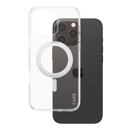 MagSafe tok Apple iPhone 16 Pro Max-hoz, PanzerGlass, Állványos funkció, Átlátszó Ezüst