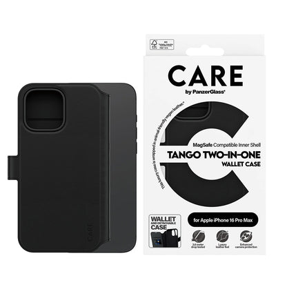 MagSafe tok Apple iPhone 16 Pro Max-hez, PanzerGlass, Care Feature Tango Two-in-One, Fekete