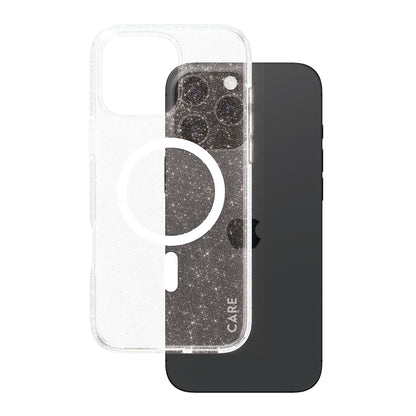 MagSafe tok Apple iPhone 16 Pro Max-hoz, PanzerGlass, Care Urban Combat Star Lit, Átlátszó Fehér
