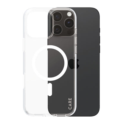 MagSafe tok Apple iPhone 16 Pro Max-hoz, PanzerGlass, Care Urban Combat, Átlátszó Fehér