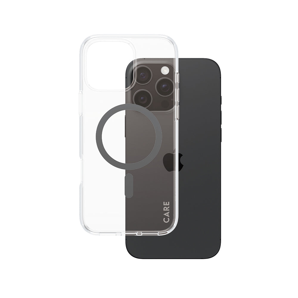 MagSafe tok Apple iPhone 16 Pro Max-hoz, PanzerGlass, Care Urban Combat, Fekete Átlátszó