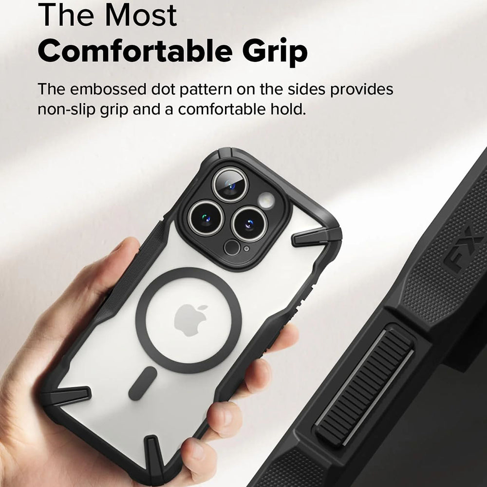 MagSafe tok Apple iPhone 16 Pro Max-hoz, Ringke, Fusion X, Fekete