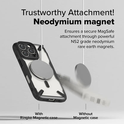MagSafe tok Apple iPhone 16 Pro Max-hoz, Ringke, Fusion X, Fekete
