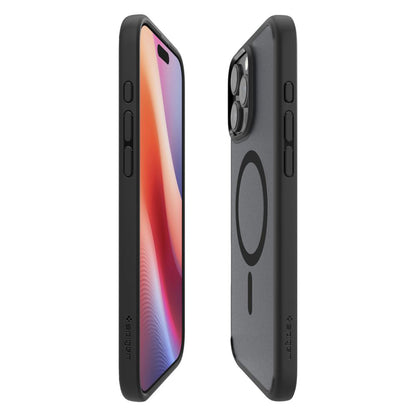 MagSafe tok Apple iPhone 16 Pro Max-hoz, Spigen, Ultra Hybrid, Fekete Szatén ACS08003