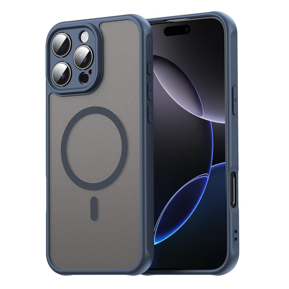 MagSafe tok Apple iPhone 16 Pro Max-hoz, Techsuit, HaloFrost II, Tengerészkék