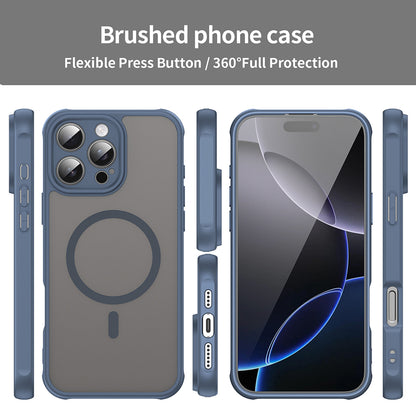 MagSafe tok Apple iPhone 16 Pro Max-hoz, Techsuit, HaloFrost II, Tengerészkék