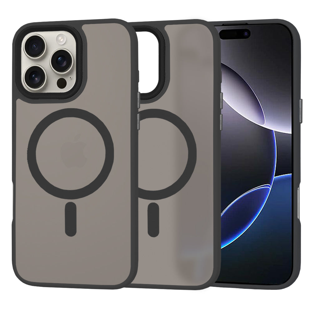 MagSafe tok Apple iPhone 16 Pro Max-hoz, Techsuit, HaloFrost, Fekete