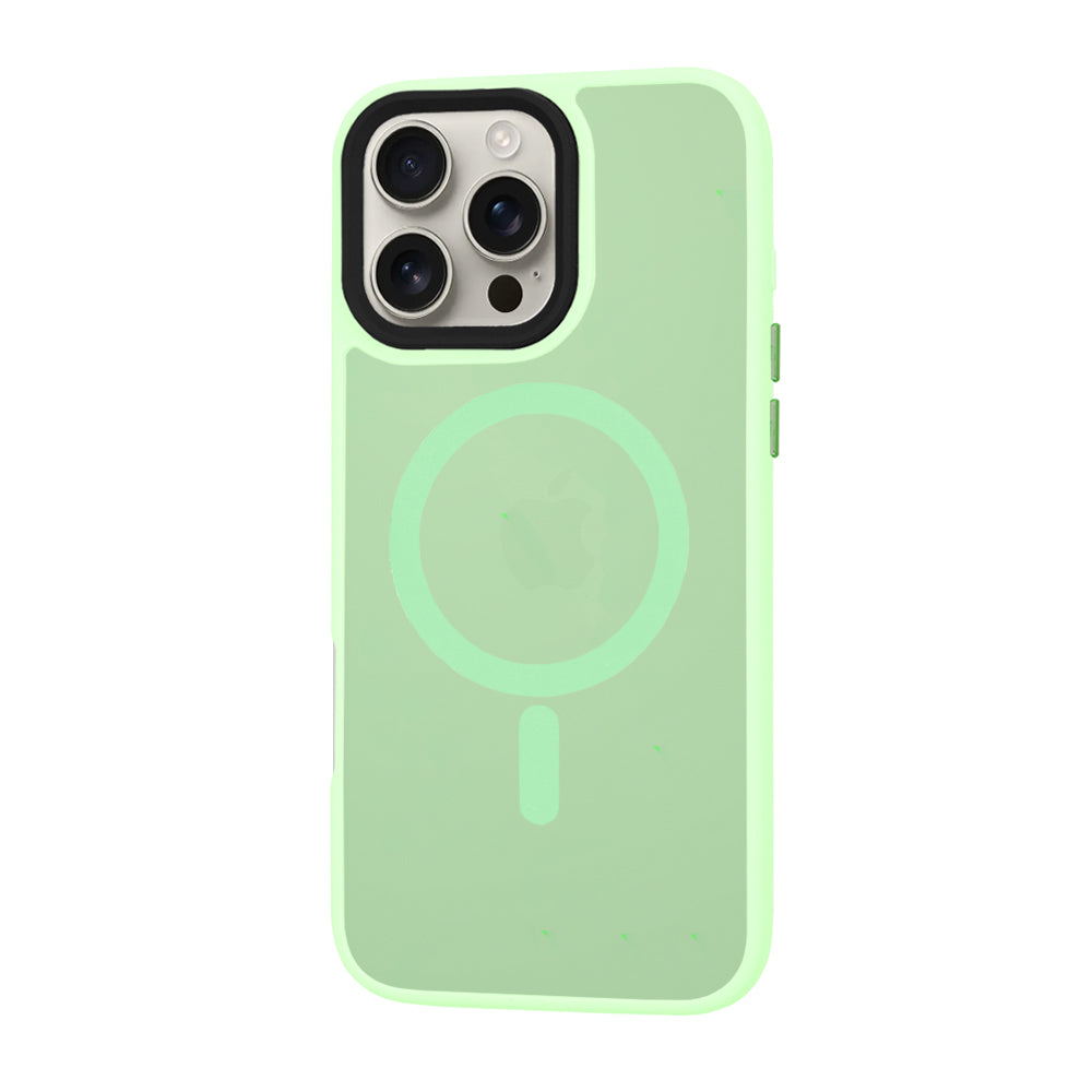 MagSafe tok Apple iPhone 16 Pro Max-hoz, Techsuit, HaloFrost, Világos zöld