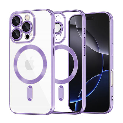 MagSafe Case for Apple iPhone 16 Pro Max, Techsuit, Luxury Crystal, Light Purple