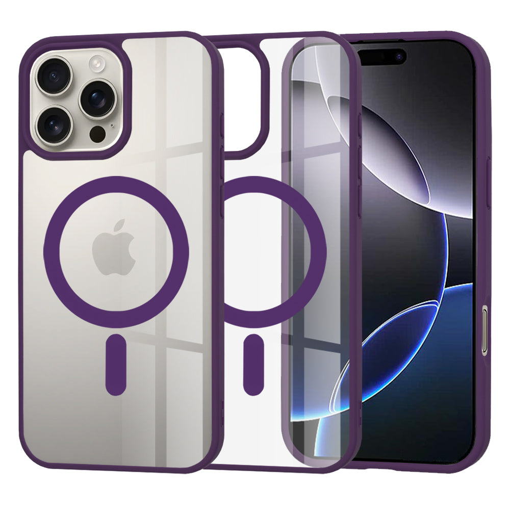 MagSafe Case for Apple iPhone 16 Pro Max, Techsuit, Pro, Purple