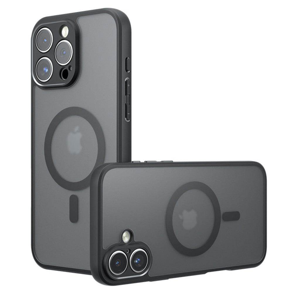 MagSafe tok Apple iPhone 16 Pro Max-hoz, Techsuit, PureFrost, Fekete Szatén