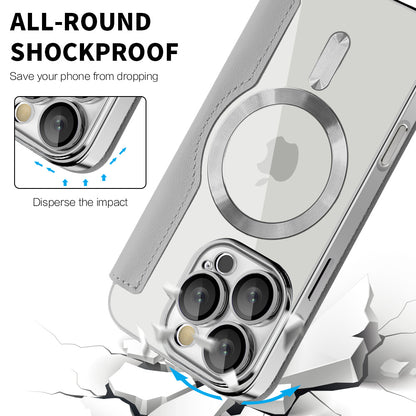 MagSafe tok Apple iPhone 16 Pro Max-hoz, Techsuit, SmartMag Book, Szürke