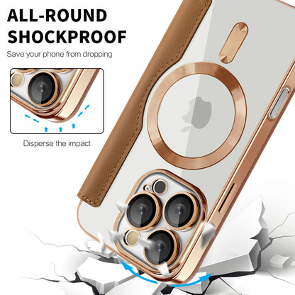 MagSafe tok Apple iPhone 16 Pro Max-hoz, Techsuit, SmartMag Book, Barna