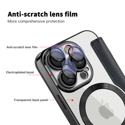 MagSafe tok Apple iPhone 16 Pro Max-hoz, Techsuit, SmartMag Book, Fekete