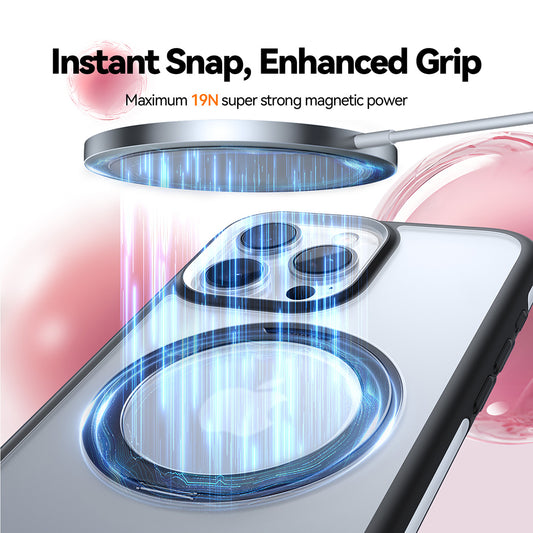 MagSafe tok Apple iPhone 16 Pro Max-hoz, Torras, Ostand R Fusion, Fekete