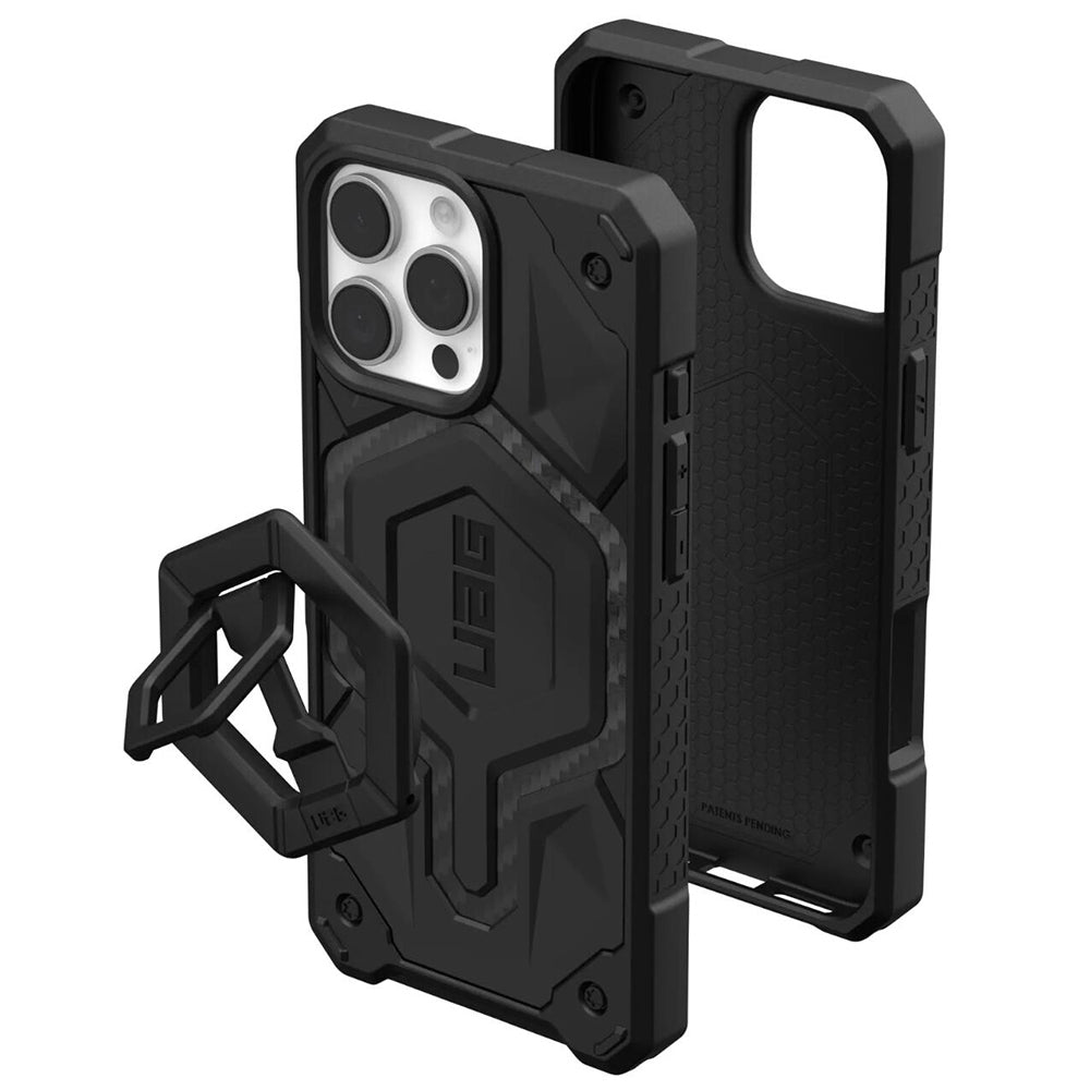 MagSafe tok Apple iPhone 16 Pro Max-hoz, Urban Armor Gear, Monarch Pro Carbon Bundle, Fekete
