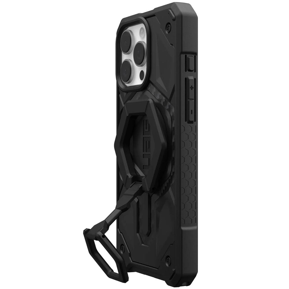 MagSafe tok Apple iPhone 16 Pro Max-hoz, Urban Armor Gear, Monarch Pro Carbon Bundle, Fekete