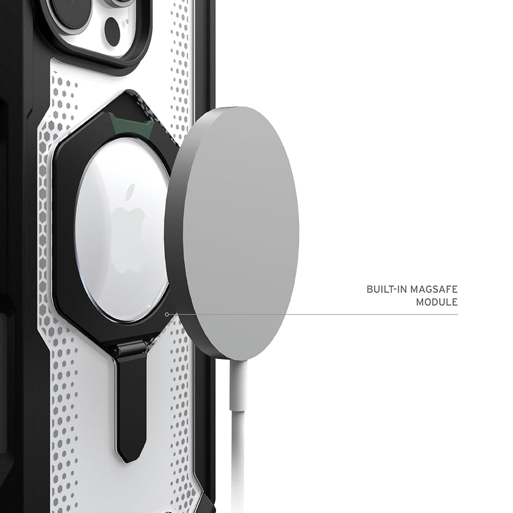 MagSafe Case for Apple iPhone 16 Pro Max, Urban Armor Gear, Plasma XTE, Transparent Black