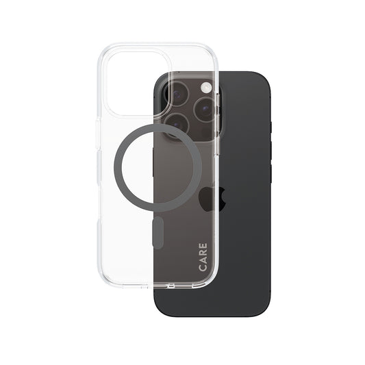 MagSafe tok Apple iPhone 16 Pro-hoz, PanzerGlass, Care Urban Combat, Átlátszó Fekete
