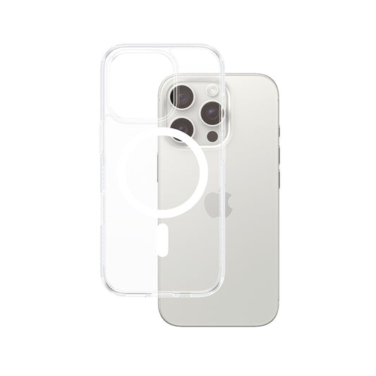 MagSafe tok Apple iPhone 16 Pro-hoz, PanzerGlass, HardCase, Fehér Átlátszó