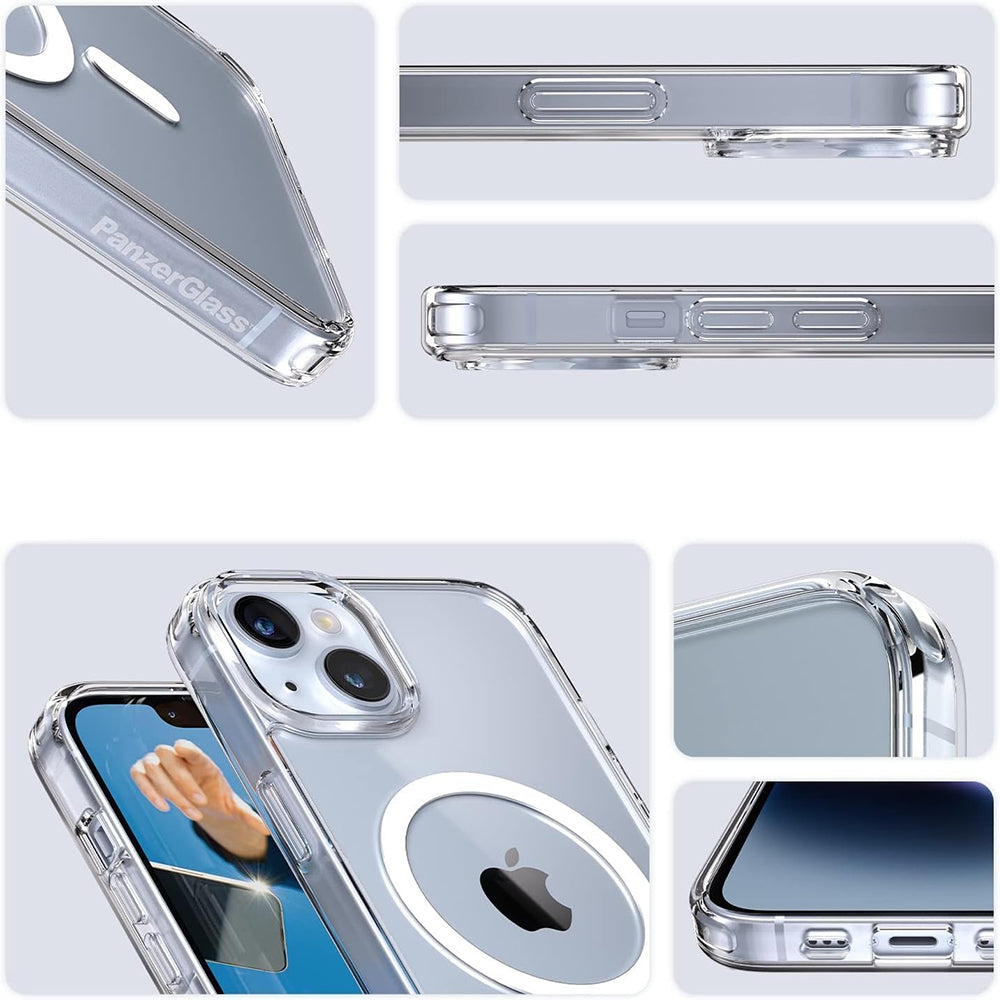 MagSafe tok Apple iPhone 16 Pro-hoz, PanzerGlass, HardCase, Fehér Átlátszó