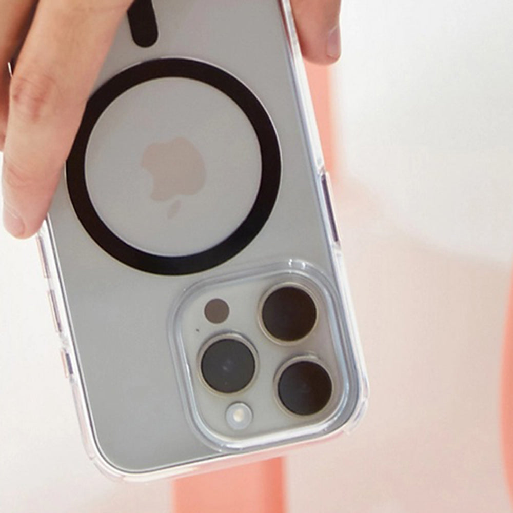 MagSafe tok Apple iPhone 16 Pro-hoz, PanzerGlass, HardCase, Fehér Átlátszó