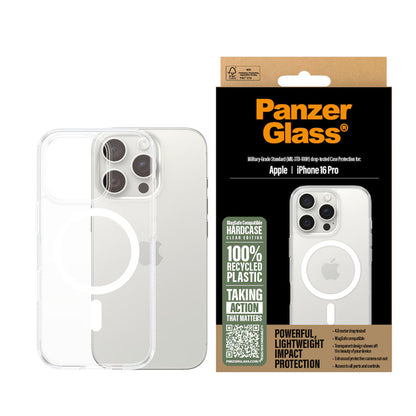MagSafe tok Apple iPhone 16 Pro-hoz, PanzerGlass, HardCase, Fehér Átlátszó