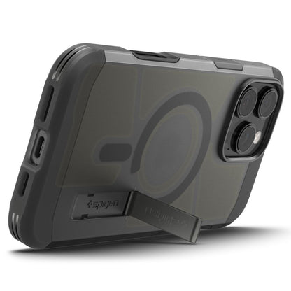 MagSafe tok Apple iPhone 16 Pro-hoz, Spigen, Tough Armor, Szaténfekete ACS09072