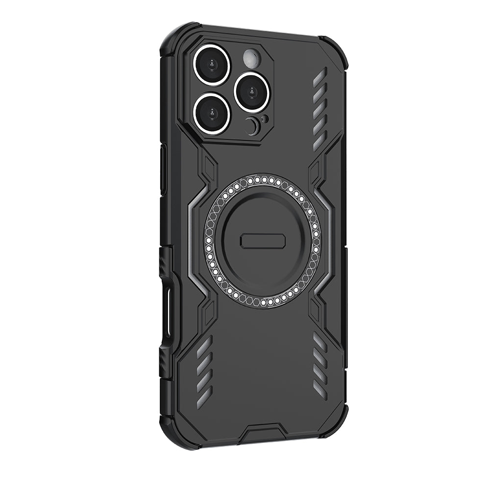 MagSafe Case for Apple iPhone 16 Pro, Techsuit, ArmorMag, Black
