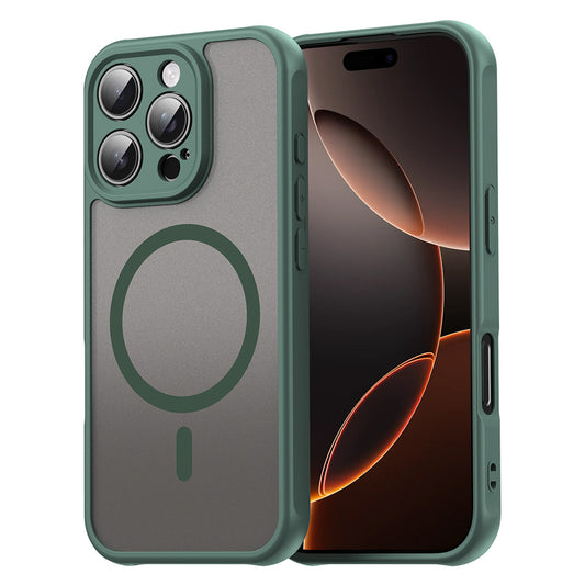 MagSafe tok Apple iPhone 16 Pro-hoz, Techsuit, HaloFrost II, Zöld