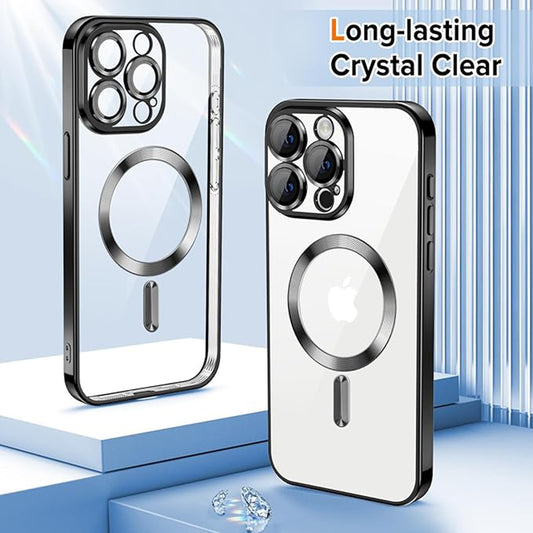 MagSafe tok Apple iPhone 16 Pro-hoz, Techsuit, Luxury Crystal, Arany