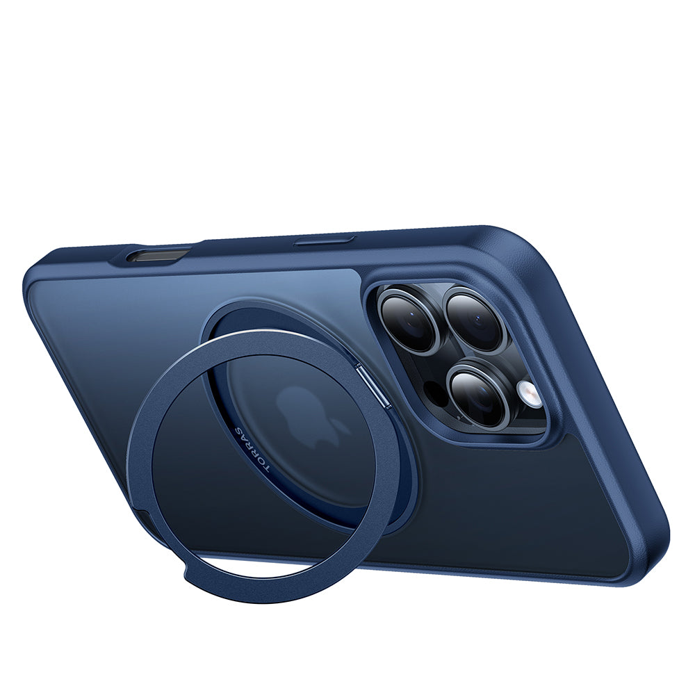MagSafe tok Apple iPhone 16 Pro-hoz, Torras, Ostand Pro, Tengerészkék