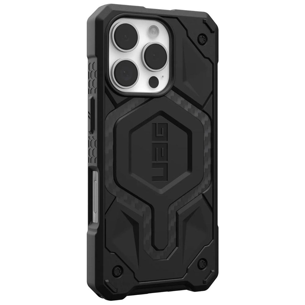 MagSafe tok Apple iPhone 16 Pro-hoz, Urban Armor Gear, Monarch Pro Carbon, Fekete