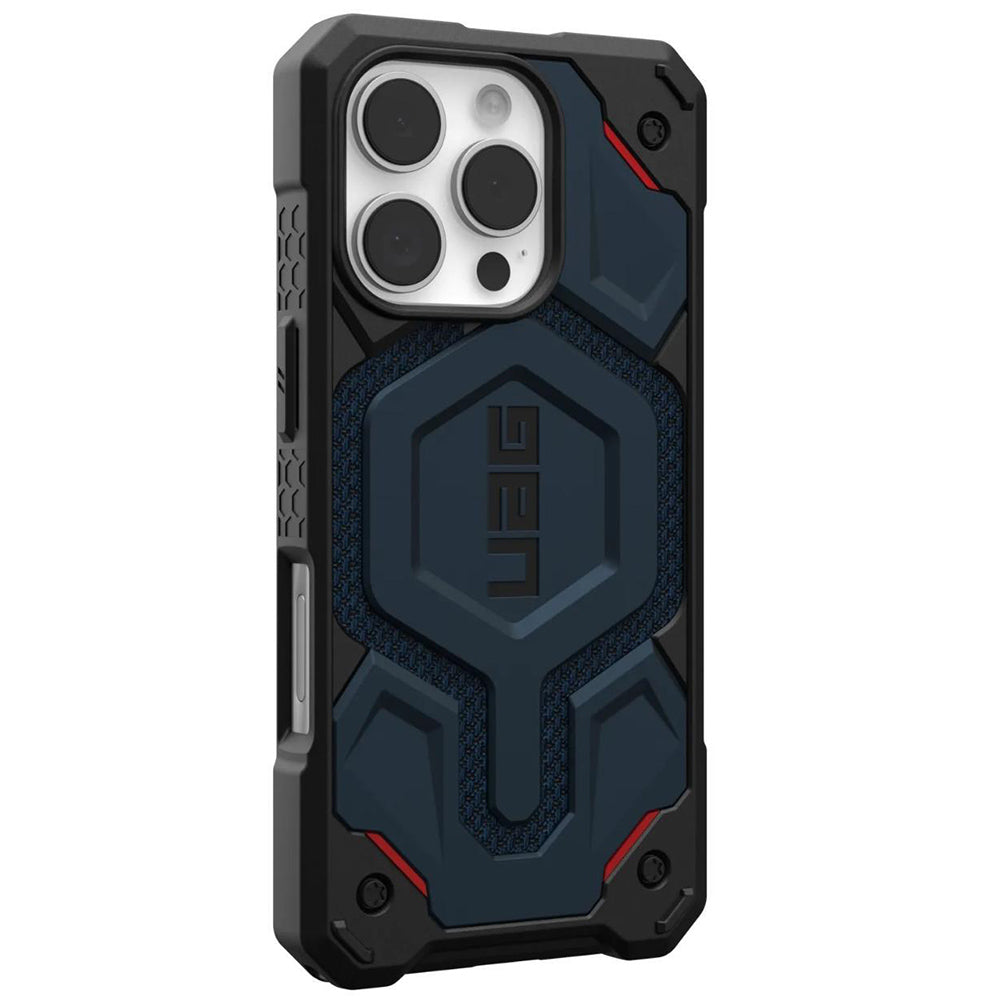 MagSafe Case for Apple iPhone 16 Pro, Urban Armor Gear, Monarch Pro Kevlar, Navy Blue