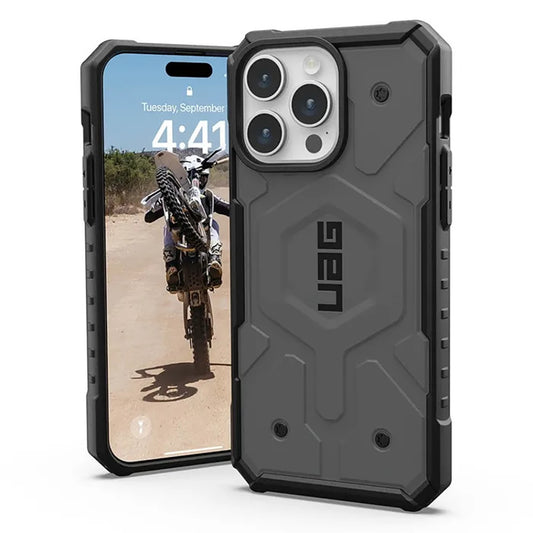 MagSafe tok Apple iPhone 16 Pro-hoz, Urban Armor Gear, Pathfinder, Ezüst