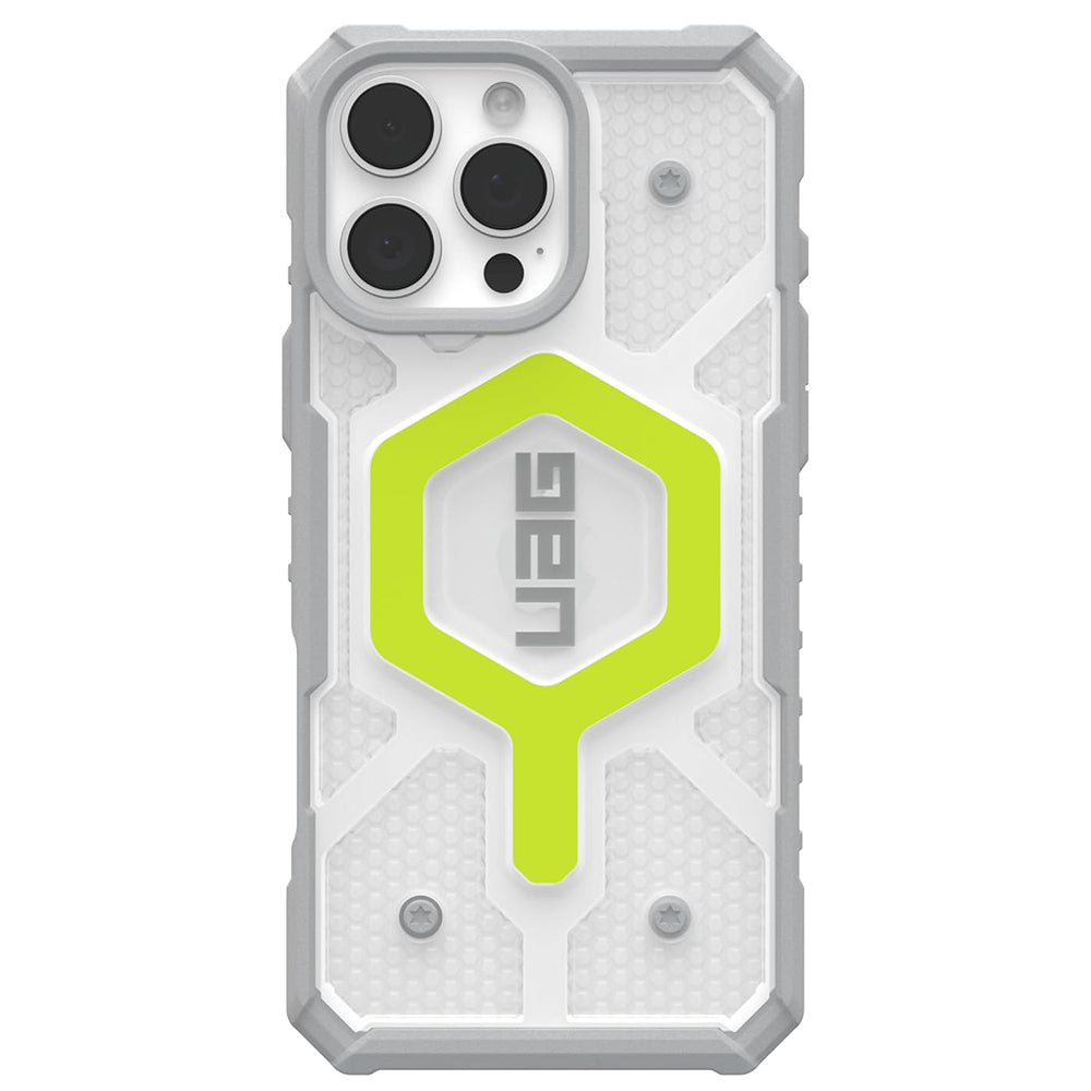 MagSafe Case for Apple iPhone 16 Pro, Urban Armor Gear, Pathfinder Clear with Lanyard, Green