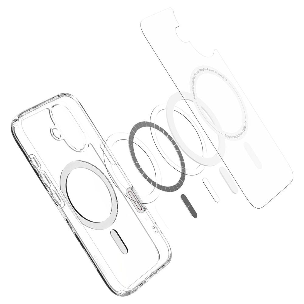 MagSafe tok Apple iPhone 16-hoz, Spigen, Ultra Hybrid T, Fehér ACS09073