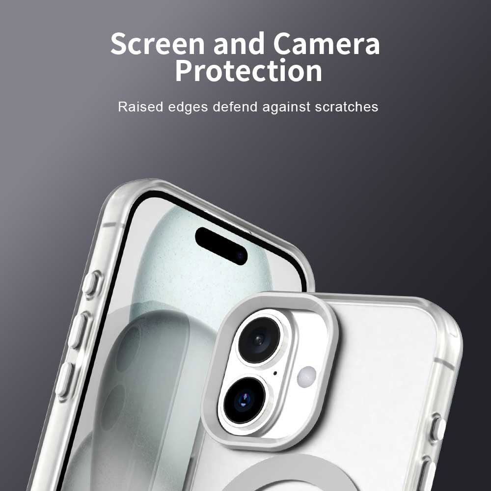MagSafe tok Apple iPhone 16-hoz, Techsuit, CandyCase, Fehér
