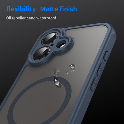 MagSafe tok Apple iPhone 16-hoz, Techsuit, HaloFrost II, Tengerészkék