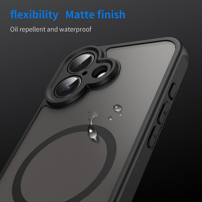 MagSafe tok Apple iPhone 16-hoz, Techsuit, HaloFrost II, Fekete
