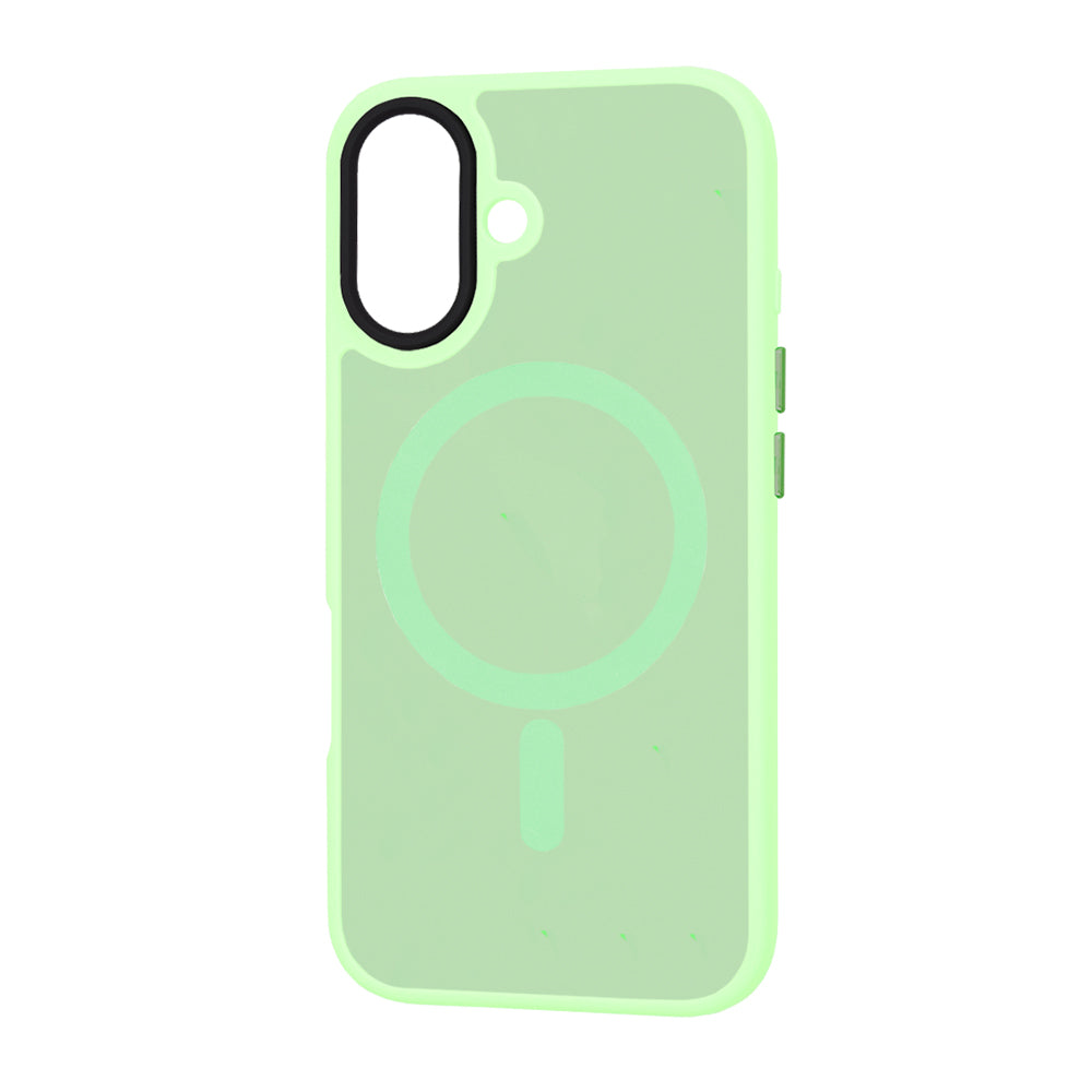 MagSafe Case for Apple iPhone 16, Techsuit, HaloFrost, Light Green