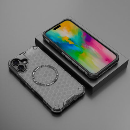 MagSafe tok Apple iPhone 16-hoz, Techsuit, HoneyComb Shield, Fehér